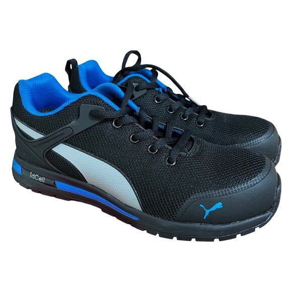 PUMA Women’s Levity Knit Low ASTM EH Lace Up Sneaker Size 7 Black Athletic NIB - Picture 1 of 10